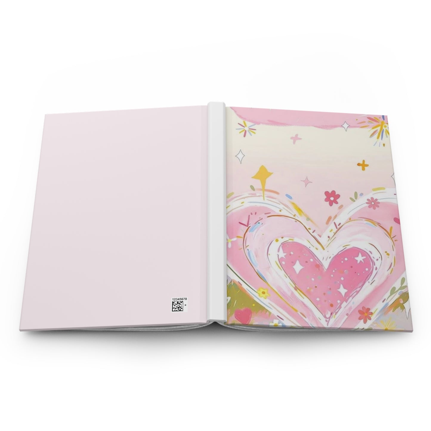 Heartfelt Floral Hardcover Journal, Gift for Writers, Inspirational Notebook, Cute Diary, Valentine's Day, Self-Care Journal, Artistic [...]