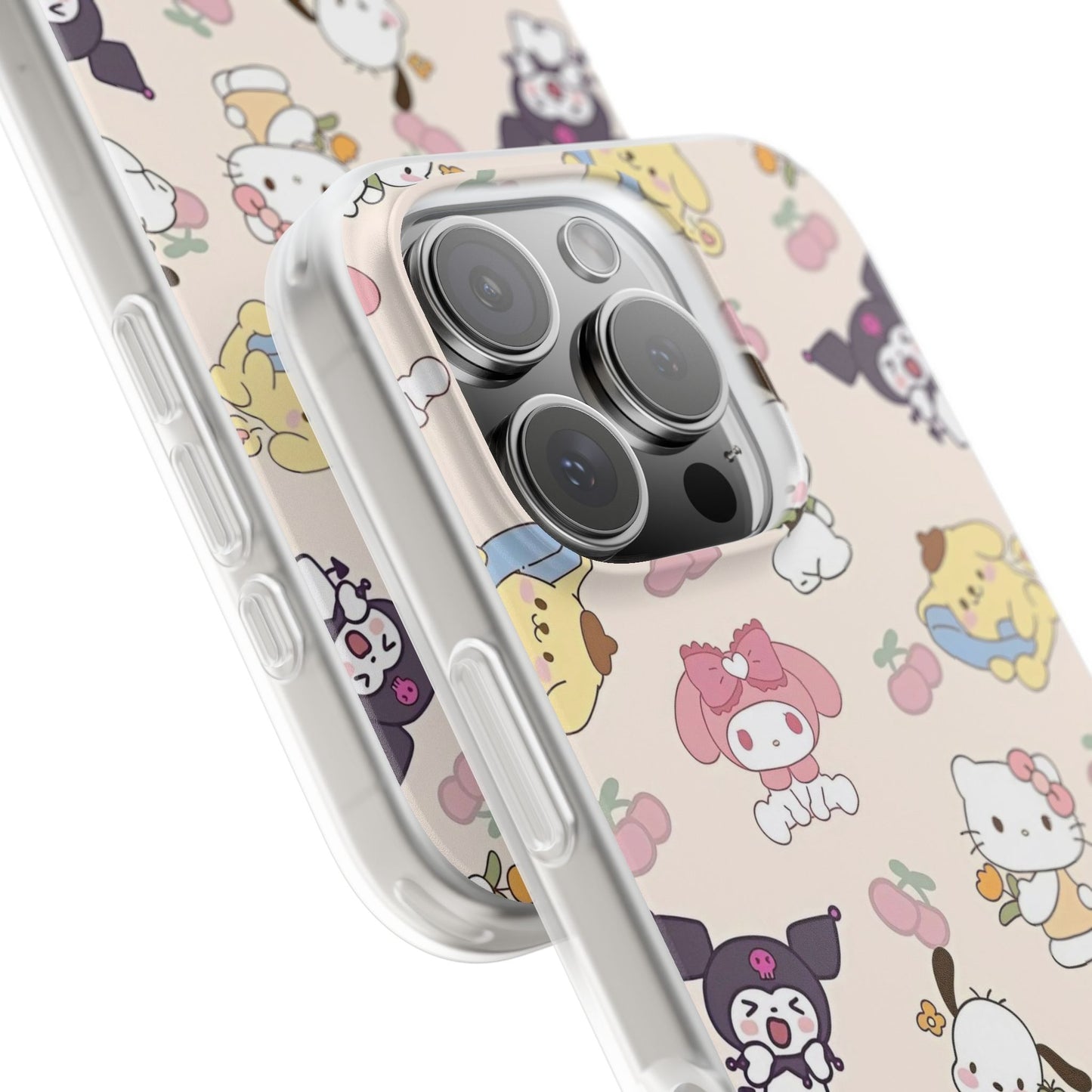 Cute Character Phone Case, Kawaii Flexi Cases for Teens, Anime Style UX Cases, Gift for Friends, Cute Accessories