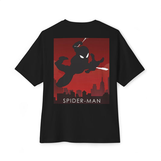 Marvel Spider-Man Graphic Oversized Tee - Unisex, Trendy, Casual Wear, Gift for Fans, Superhero Apparel