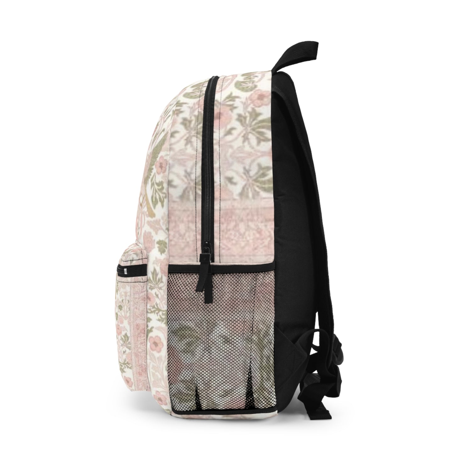 Floral Pattern Scandinavian  Backpack, Stylish Rucksack, Travel Bag, School Backpack, Floral Design, Trendy Carryall for Everyday Use