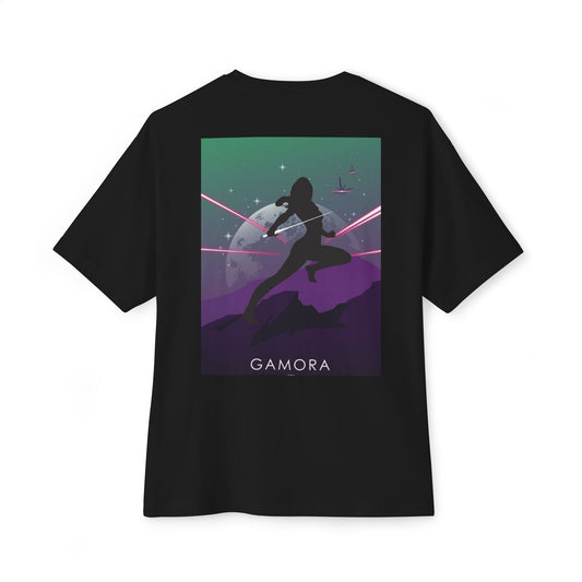 Marvel Gamora Oversized Boxy Tee - Unisex Graphic T-Shirt, Hero-Inspired Apparel, Gift for Fans, Superhero Merchandise, Casual or Comic Con Wear
