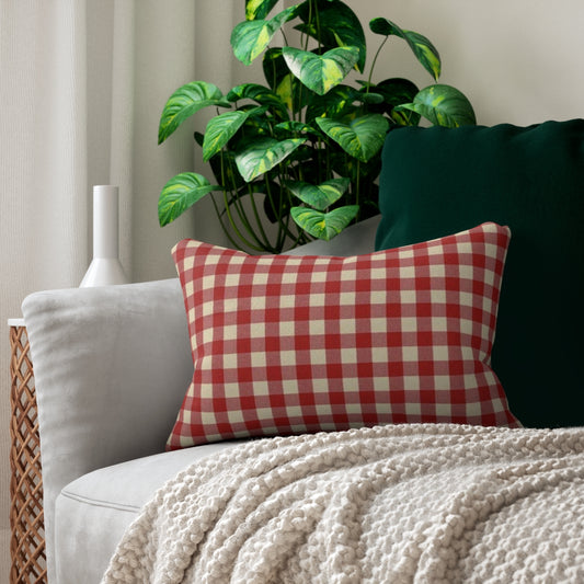 Cherry Picnic Checkered Comforter & Pillow Set – Red & White Cozy Classic ❤️🍒✨