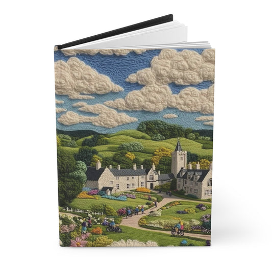 Countryside Landscape Journal, Floral Notebook, Writing Gift, Nature Lover's Diary, Travel Journal, Cute Stationery