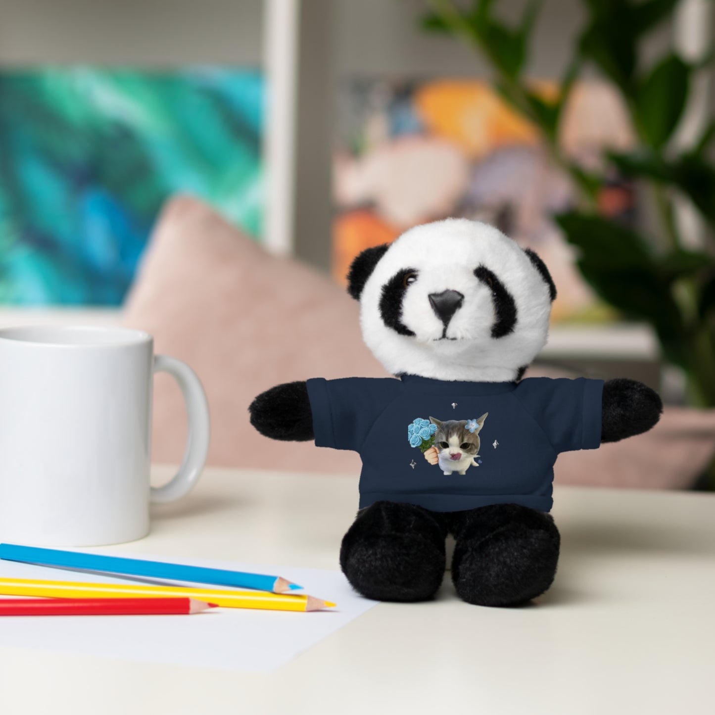 Cute Personalized Stuffed Animal Tee, Adorable Gift for Kids, Plush Teddy Bear with Custom Shirt, Perfect for Birthdays, Holidays, [...]