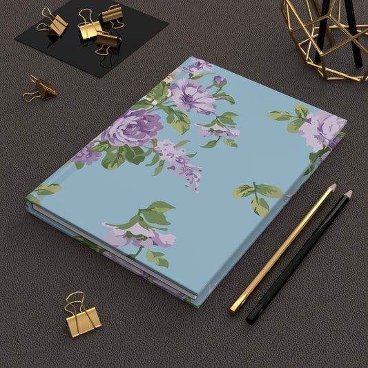 Floral Hardcover Journal, Elegant Writing Notebook, Gift for Writers, Floral Journal, Personal Diary, Spring Decor, Beautiful Note-taking