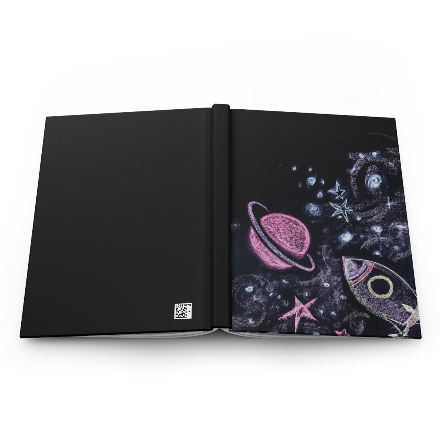 Celestial Hardcover Journal | Space-Themed Planner, Notebook for Astronaut Lovers, Cosmic Gifts, Astronomy Journal, Rocket Art