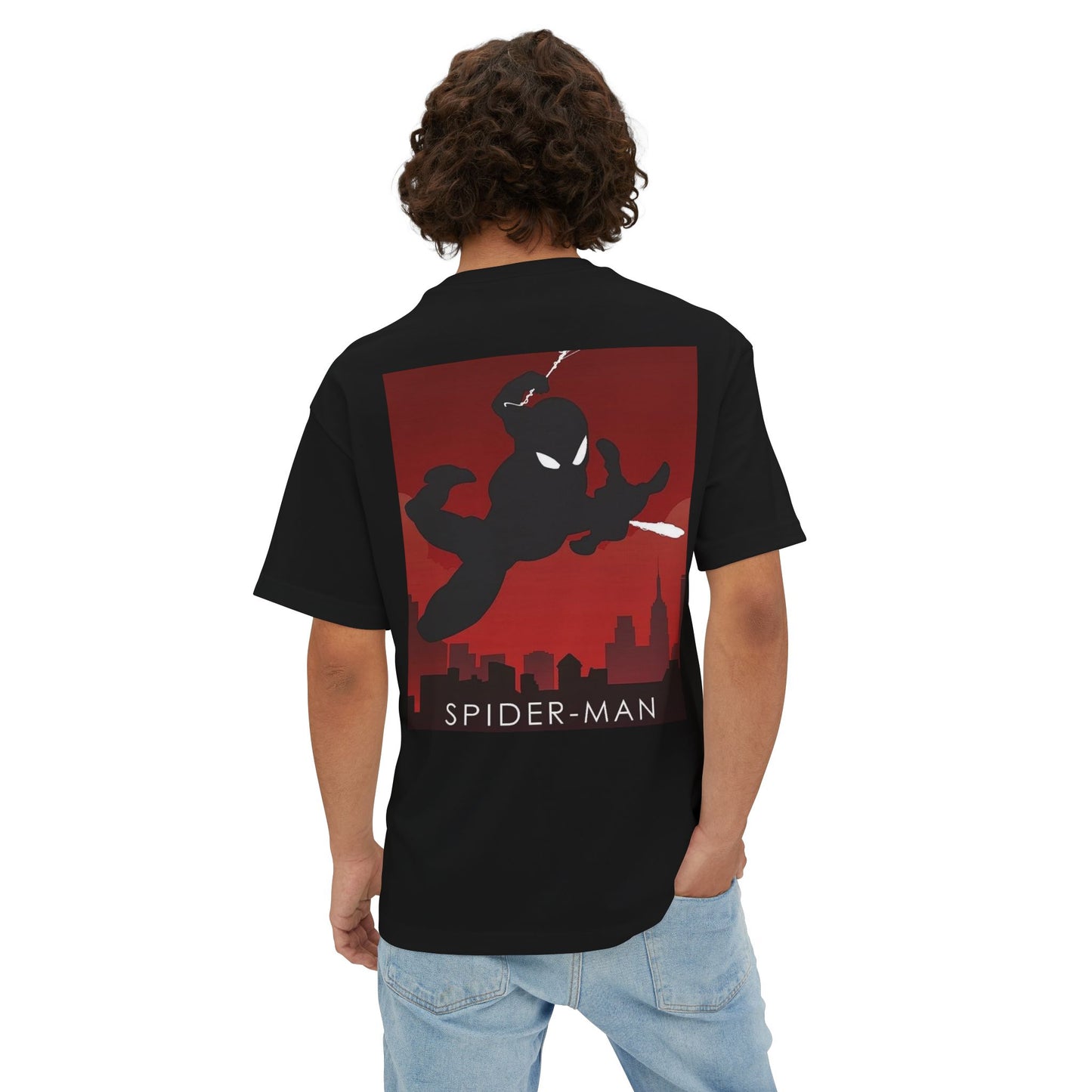 Marvel Spider-Man Graphic Oversized Tee - Unisex, Trendy, Casual Wear, Gift for Fans, Superhero Apparel