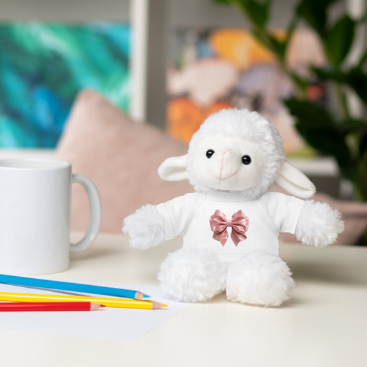 Adorable Customizable Stuffed Animal with Tee, Perfect Gift for Kids, Plush Toy for Birthdays, Baby Shower, Holiday Present, Cuddly Friend