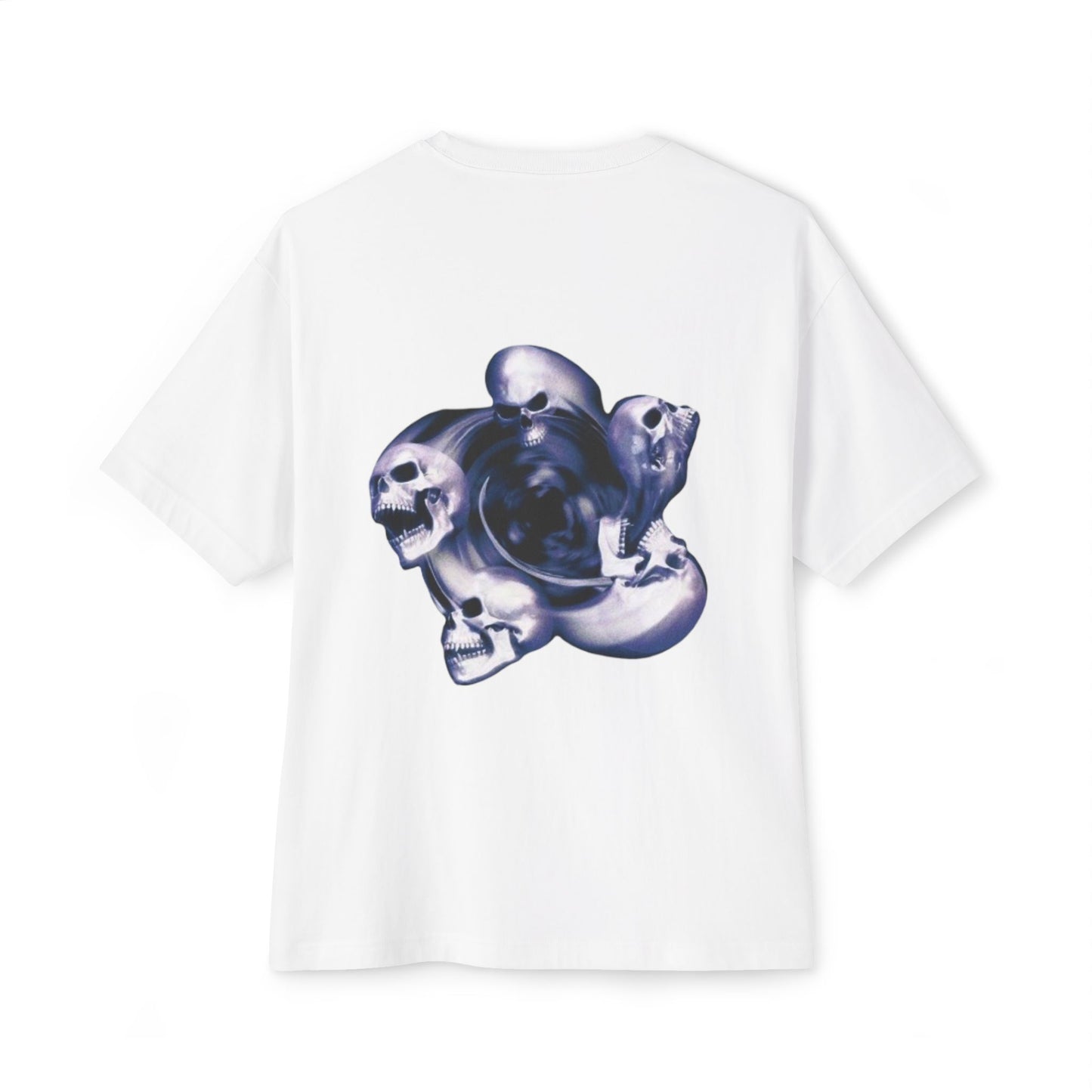 Edgy Men Oversized Tee with Skull Design, Perfect for Casual Wear, Alternative Fashion, Gift for Halloween, Band Merch