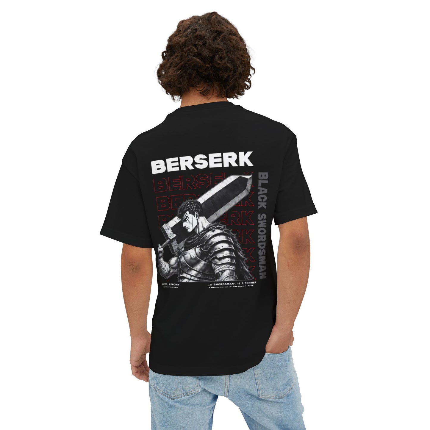 Berserk Black Swordsman Oversized Tee | Streetwear, Anime Merch, Graphic Shirt, Gift for Fans, Casual Wear