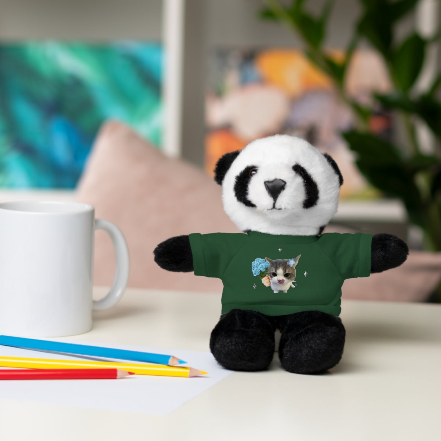 Cute Personalized Stuffed Animal Tee, Adorable Gift for Kids, Plush Teddy Bear with Custom Shirt, Perfect for Birthdays, Holidays, [...]