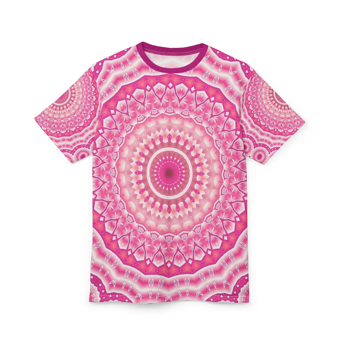 Mandala Scandinavian Pattern Unisex Tee: Vibrant Casual Wear, Bohemian Style, Festival Outfit, Gift for Her, Nature Lover Apparel
