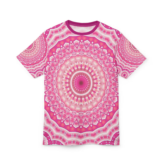 Mandala Scandinavian Pattern Unisex Tee: Vibrant Casual Wear, Bohemian Style, Festival Outfit, Gift for Her, Nature Lover Apparel