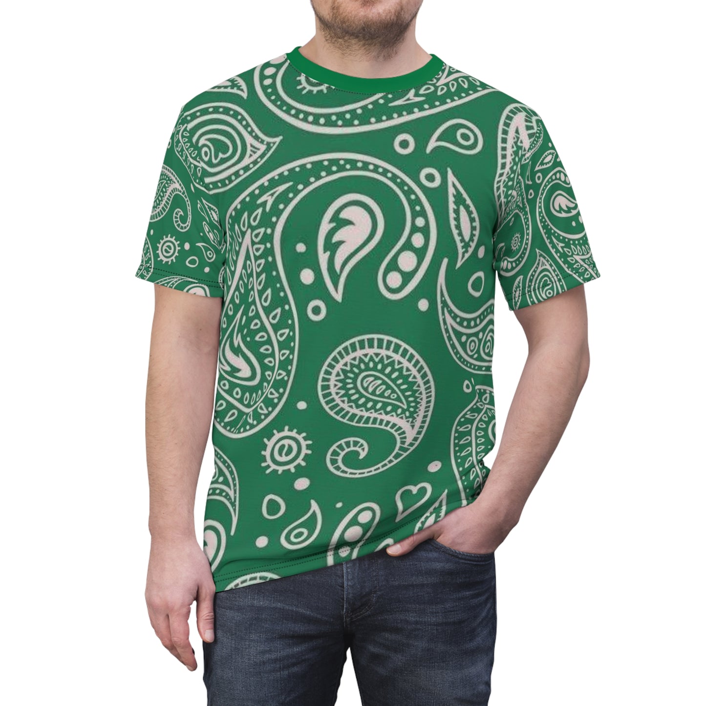 Paisley Pattern Unisex T-Shirt, Trendy Graphic Tee, Vibrant Summer Top, Casual Wear, Hipster Style Tee, Gift for Him & Her