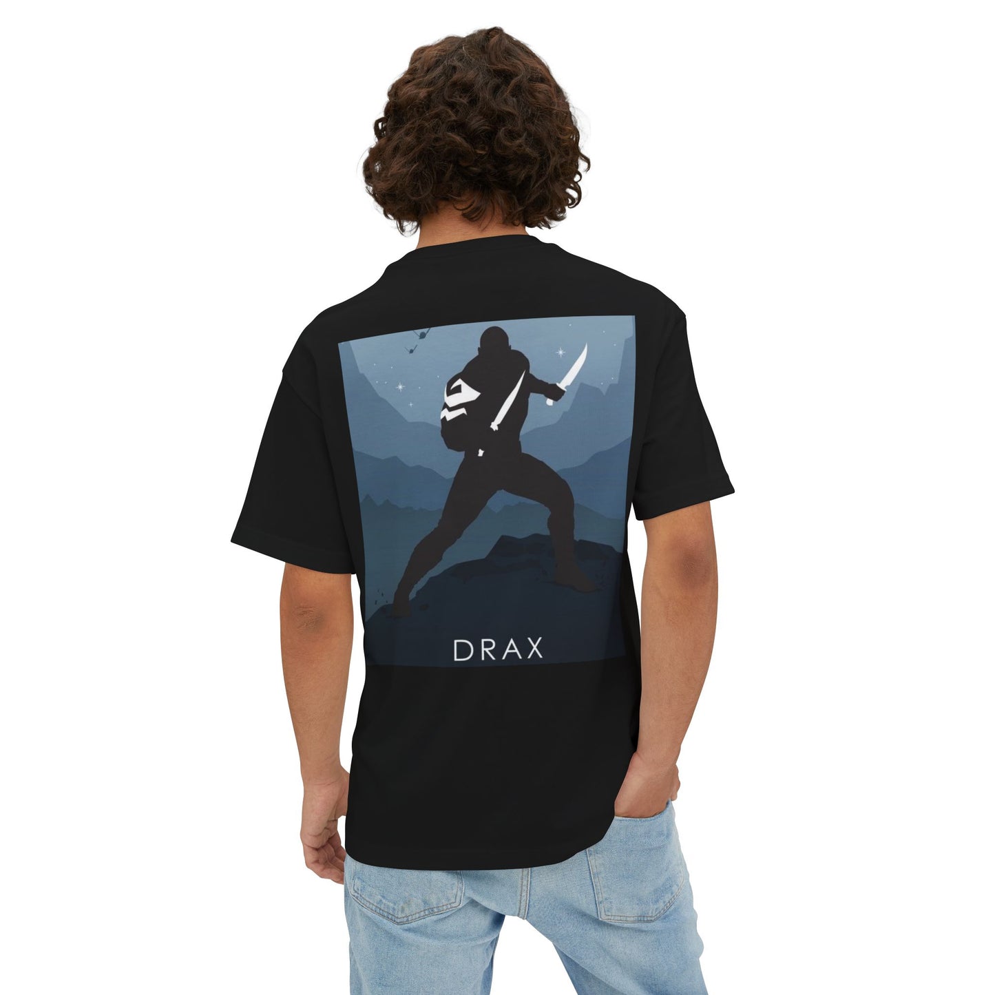 Marvel Drax Oversized Tee, Unisex Boxy T-Shirt, Geeky Apparel, Comic Fan Gift, Casual Wear, Street Style
