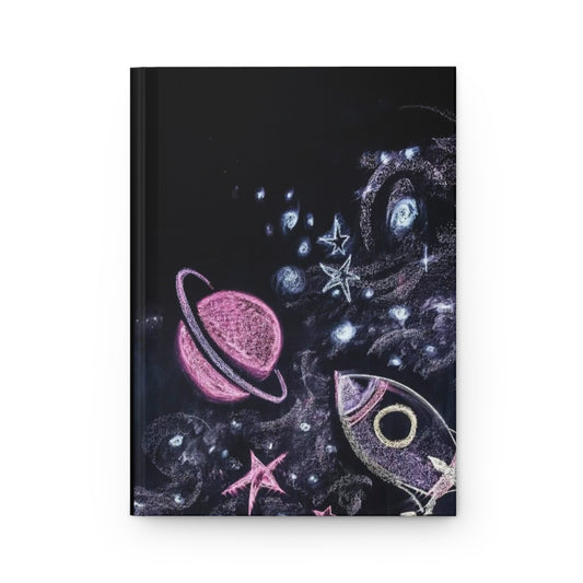 Celestial Hardcover Journal | Space-Themed Planner, Notebook for Astronaut Lovers, Cosmic Gifts, Astronomy Journal, Rocket Art