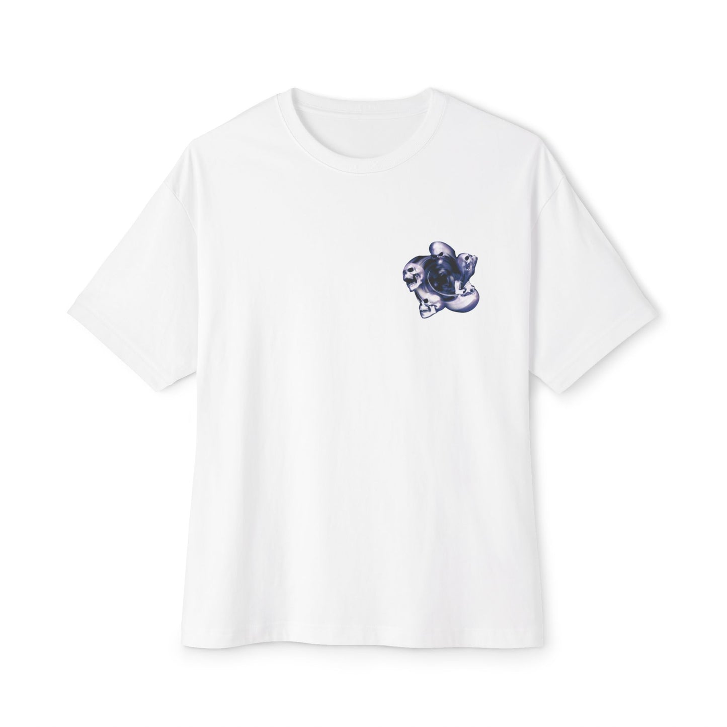 Edgy Men Oversized Tee with Skull Design, Perfect for Casual Wear, Alternative Fashion, Gift for Halloween, Band Merch
