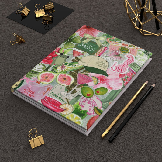 Tropical Hardcover Journal, Personal Diary, Scrapbook, Travel Journal, Gift for Her, Floral Notepad, Summer Memories