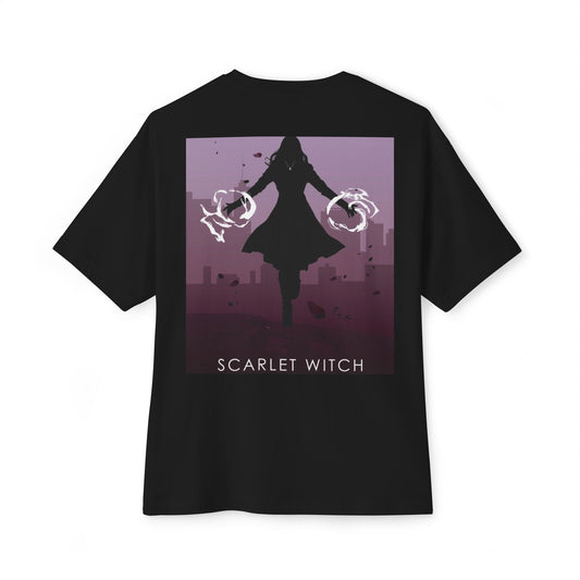 Marvel Scarlet Witch Oversized Boxy Tee, Graphic Tee, Unisex T-Shirt, Fan Apparel, Gift for Comic Lovers, Halloween, Cosplay Shirt