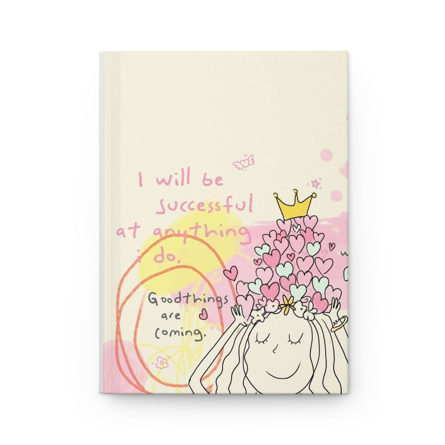 Inspirational Hardcover Journal for Dreams, Writing, Creativity, Gift for Students, Motivational Gift, Positive Affirmation Diary