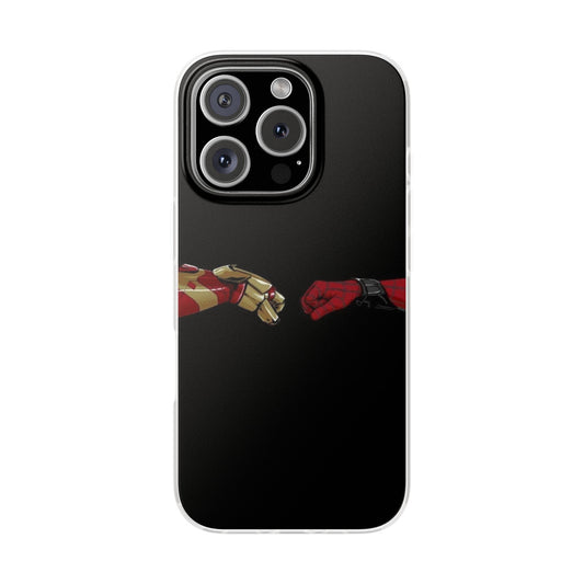 IronMan and SpiderMan Superhero Flexi Phone Case, Marvel Inspired, Unique Gift for Fans, Stylish Protector, Trendy Gadget Accessory