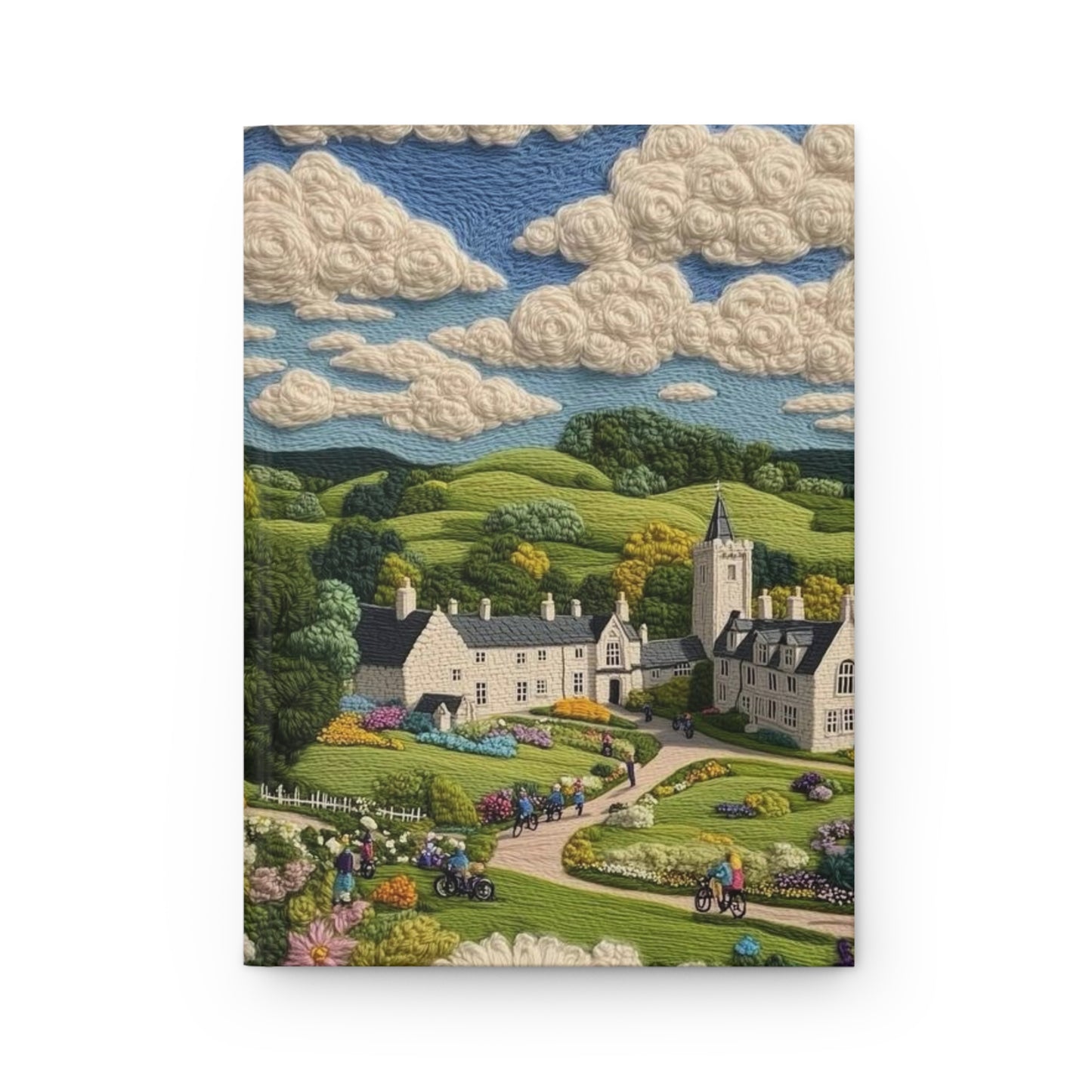 Countryside Landscape Journal, Floral Notebook, Writing Gift, Nature Lover's Diary, Travel Journal, Cute Stationery