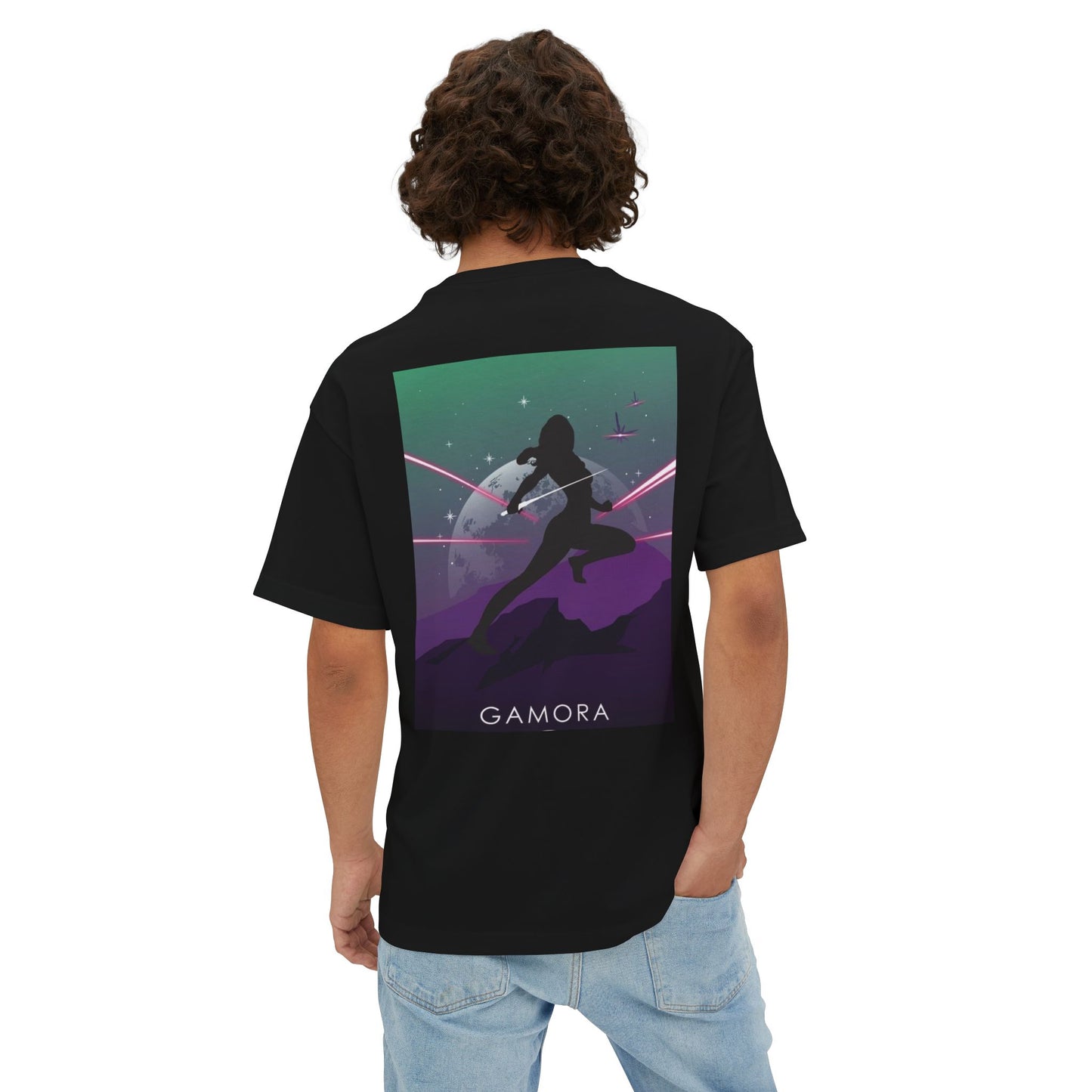 Marvel Gamora Oversized Boxy Tee - Unisex Graphic T-Shirt, Hero-Inspired Apparel, Gift for Fans, Superhero Merchandise, Casual or Comic Con Wear