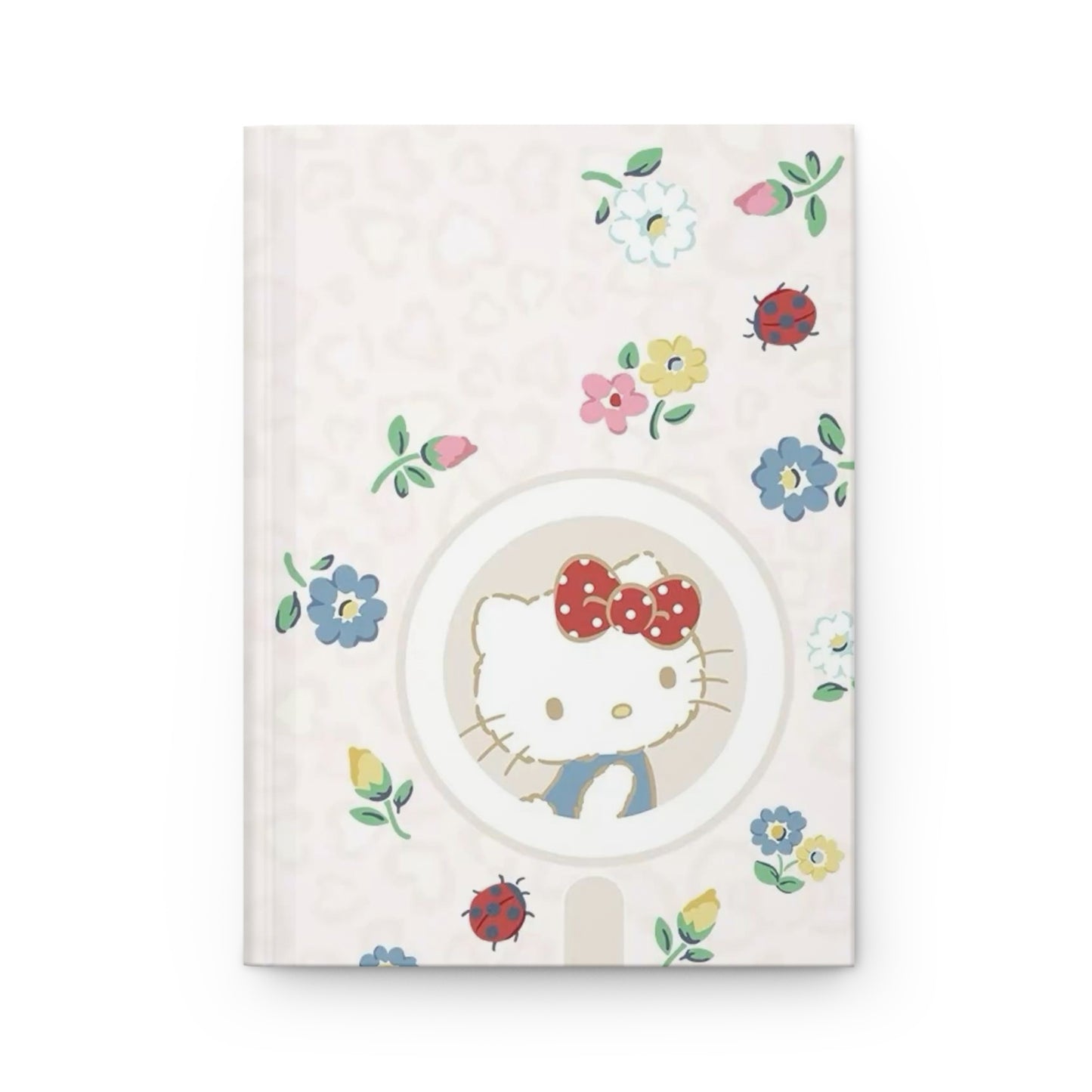 Cute Floral Hello Kitty Hardcover Journal, Writing Notebook, Gift for Her, Hello Kitty Journal, School Supplies, Plan Your Dreams