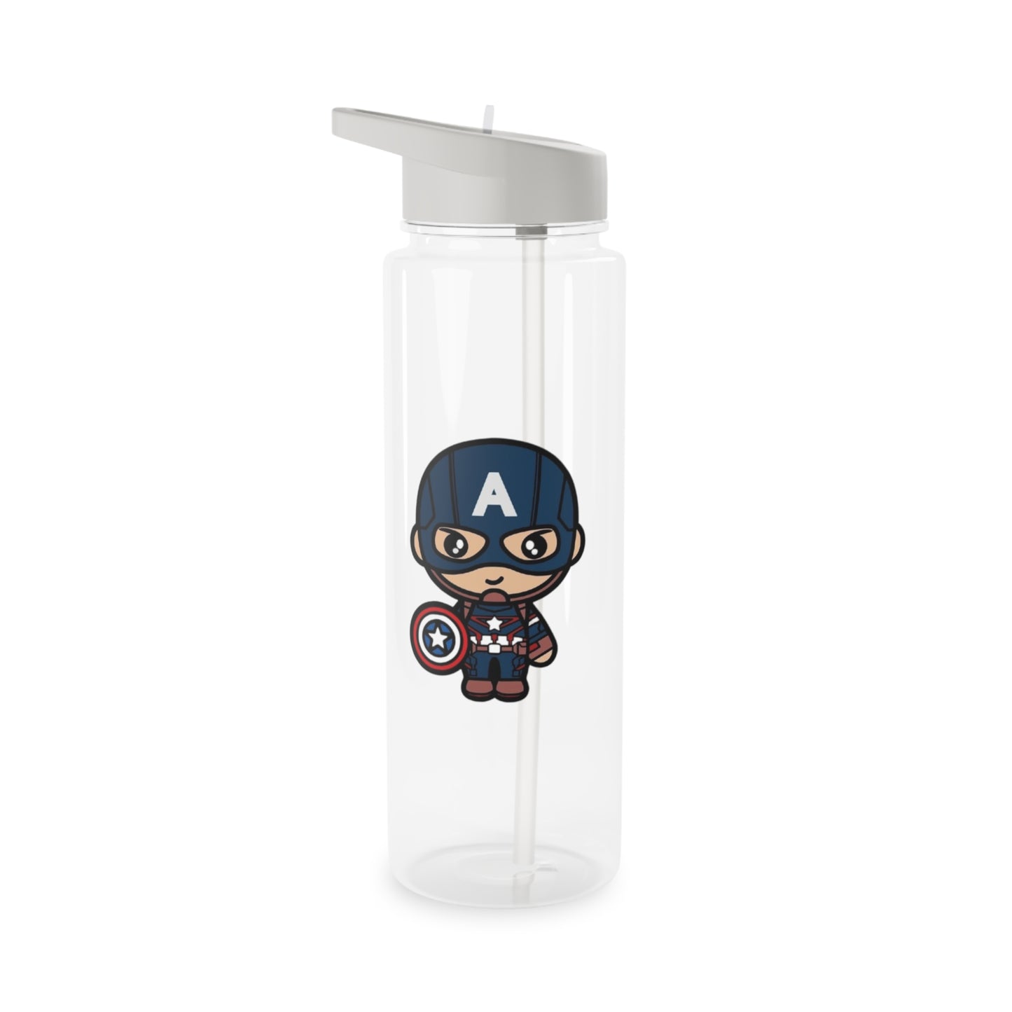 Captain America Tritan Water Bottle, Custom Kids Water Bottle, Adventure Hydration Bottle, Superhero Bottle, BPA-Free Sports Bottle