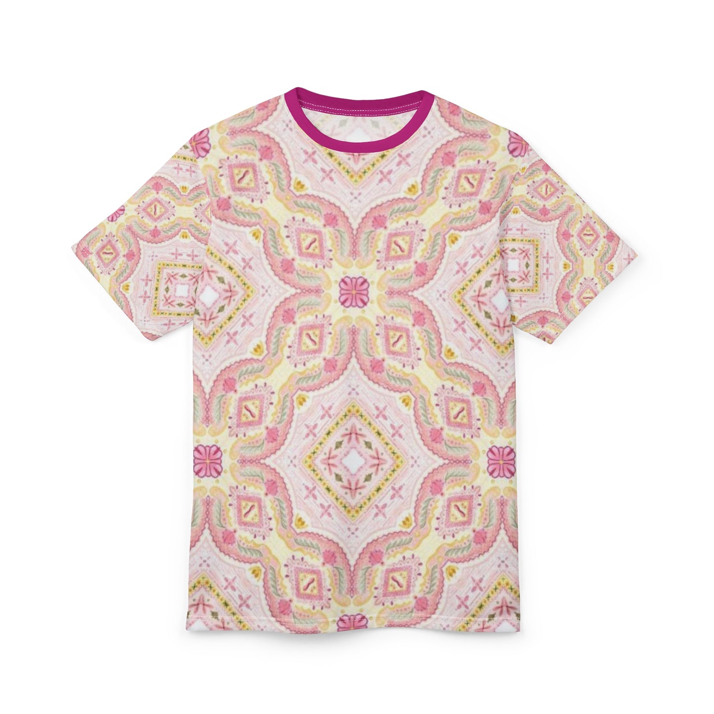 Bohemian Scandinavian Print Tee, Colorful Graphic Shirt, Casual Summer Wear, Unique Gift for Her, Festival Fashion, Everyday Style