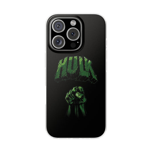 Hulk Flexi Phone Case, Superhero Mobile Accessory, Gift for Marvel Fans, Protective Cover, Unique Phone Cover, Phone Accessories
