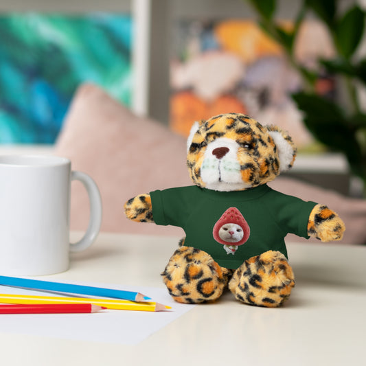 Cute Customizable Stuffed Animals with T-Shirt for Kids, Adorable Gifts, Plush Toys, Birthday Surprises, Collectible Toys, Keepsake Gifts