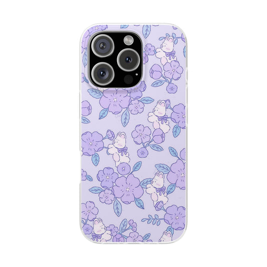 Purple Floral Flexi Cases