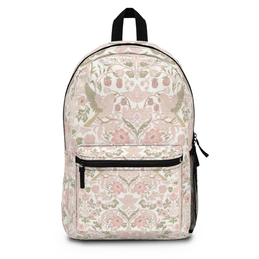 Floral Pattern Scandinavian  Backpack, Stylish Rucksack, Travel Bag, School Backpack, Floral Design, Trendy Carryall for Everyday Use