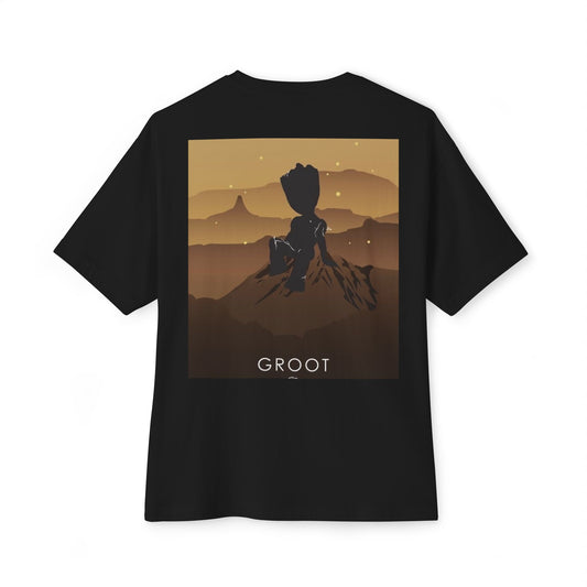 Marvel & Groot Unisex Oversized Tee - Casual Fan Apparel, Comic Gift, Unique T-Shirt, Stylish Graphic Top, Birthday Present