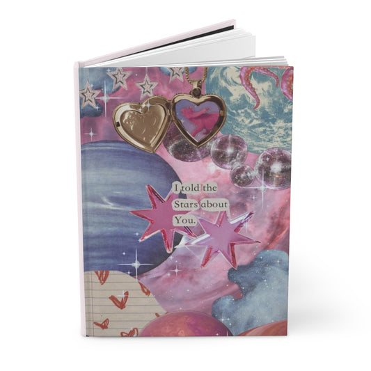 Galaxy Heart Hardcover Journal
