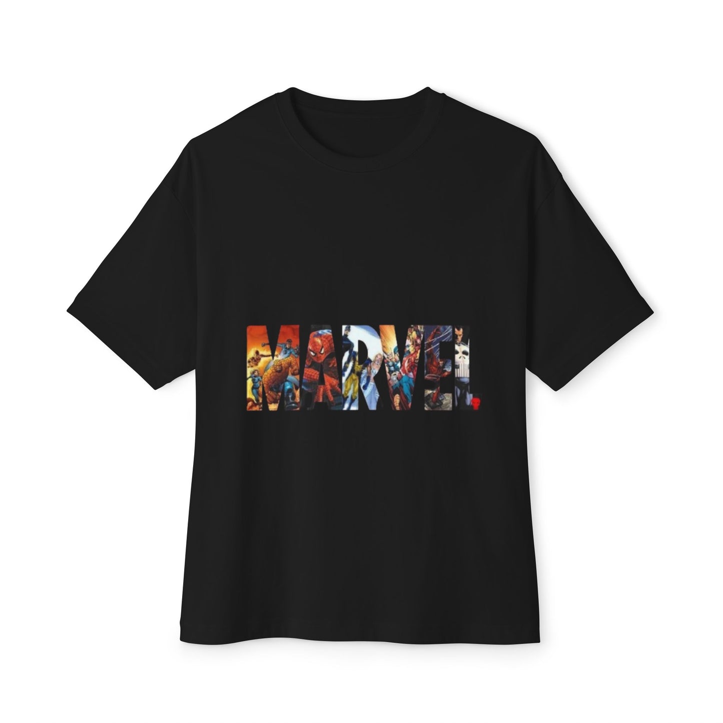 Marvel & Black Panther Unisex Oversized Boxy Tee, Graphic Tee, Superhero Shirt, Comic Book Lover Gift, Casual Wear, Movie Fan Apparel