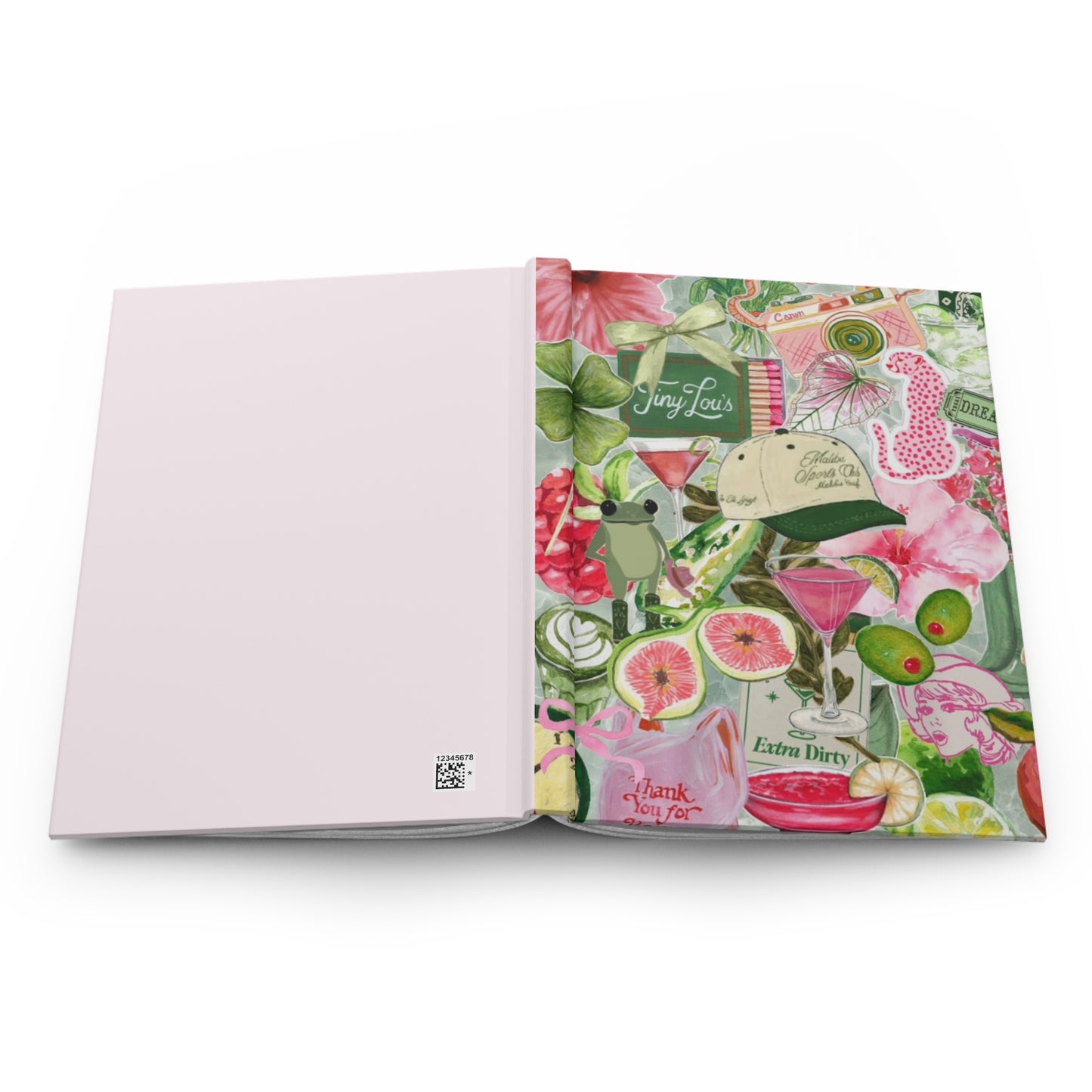 Tropical Hardcover Journal, Personal Diary, Scrapbook, Travel Journal, Gift for Her, Floral Notepad, Summer Memories