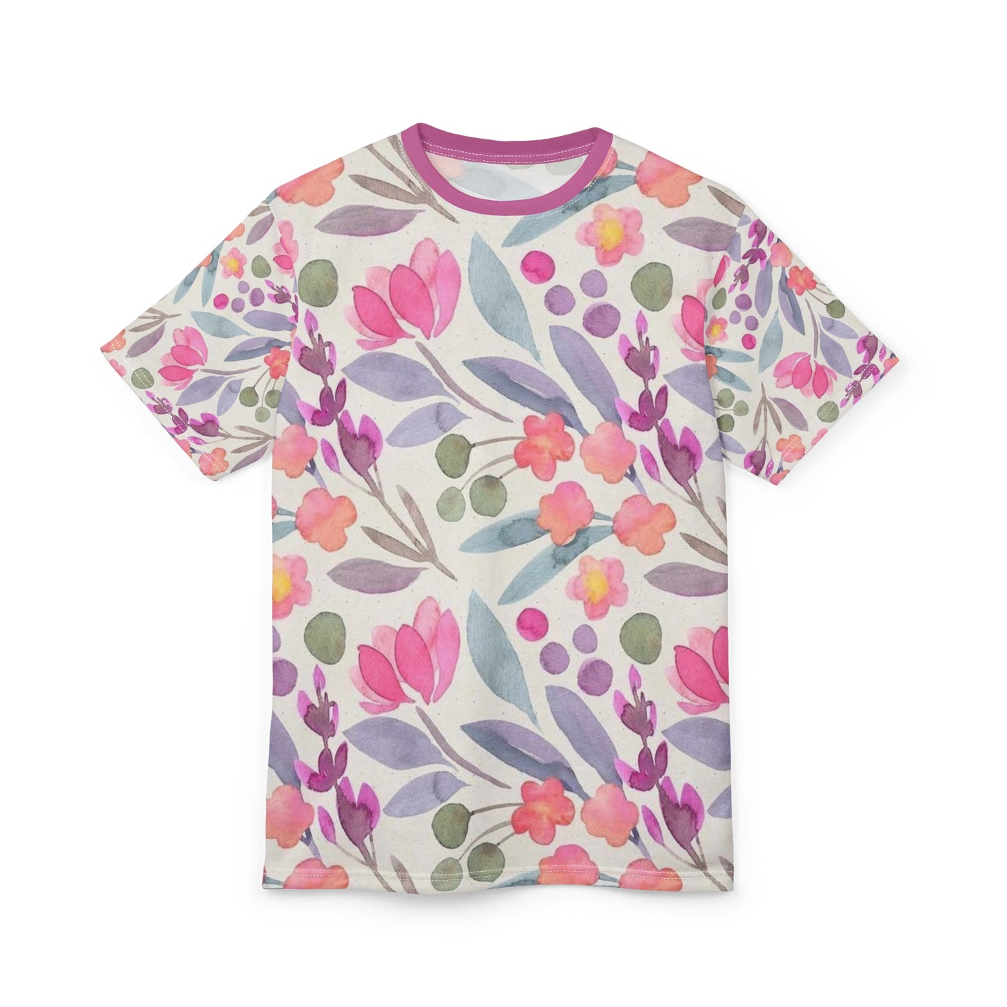 FLoral Scandinavian Unisex Cut & Sew Tee (AOP)