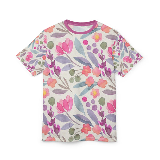 FLoral Scandinavian Unisex Cut & Sew Tee (AOP)