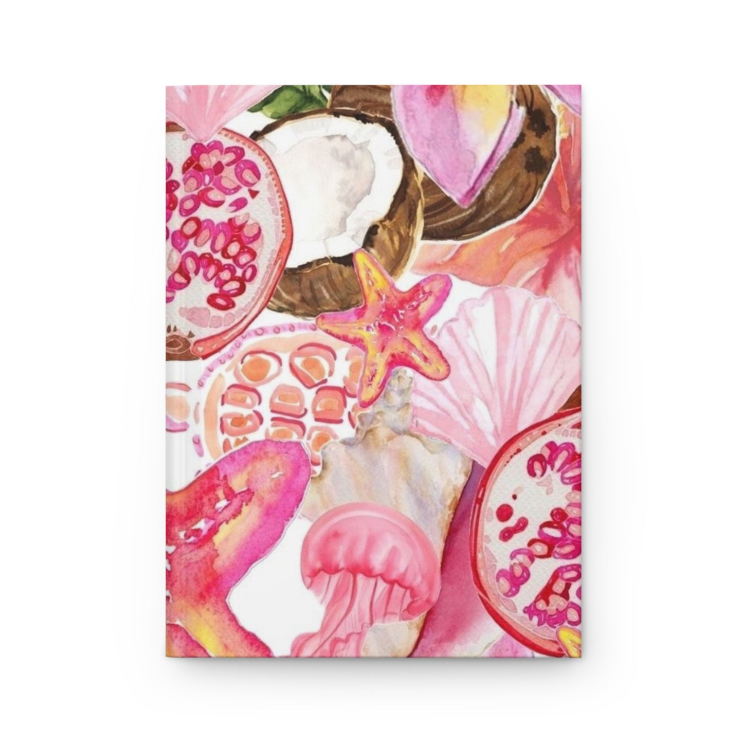 Colorful Marine-Themed Hardcover Journal, Sea Life Notebook, Cute Gift for Writers, Unique Journal for Women, Ocean Lover Diary