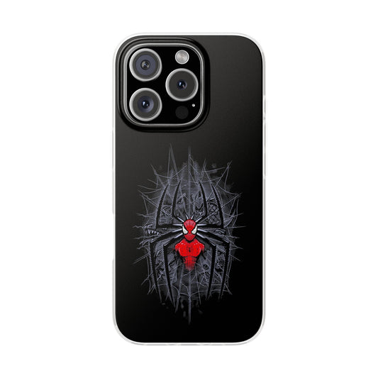 Spider Web Flexi Cases for Phone, Durable Phone Cover, Halloween Accessories, Unique Gift Idea, Spider Design Phone Case