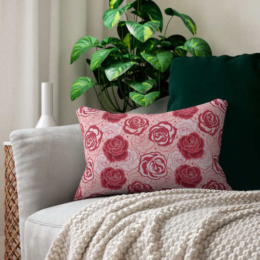 Romantic Rose Garden Comforter & Pillow Set – Pink & Red Floral Elegance